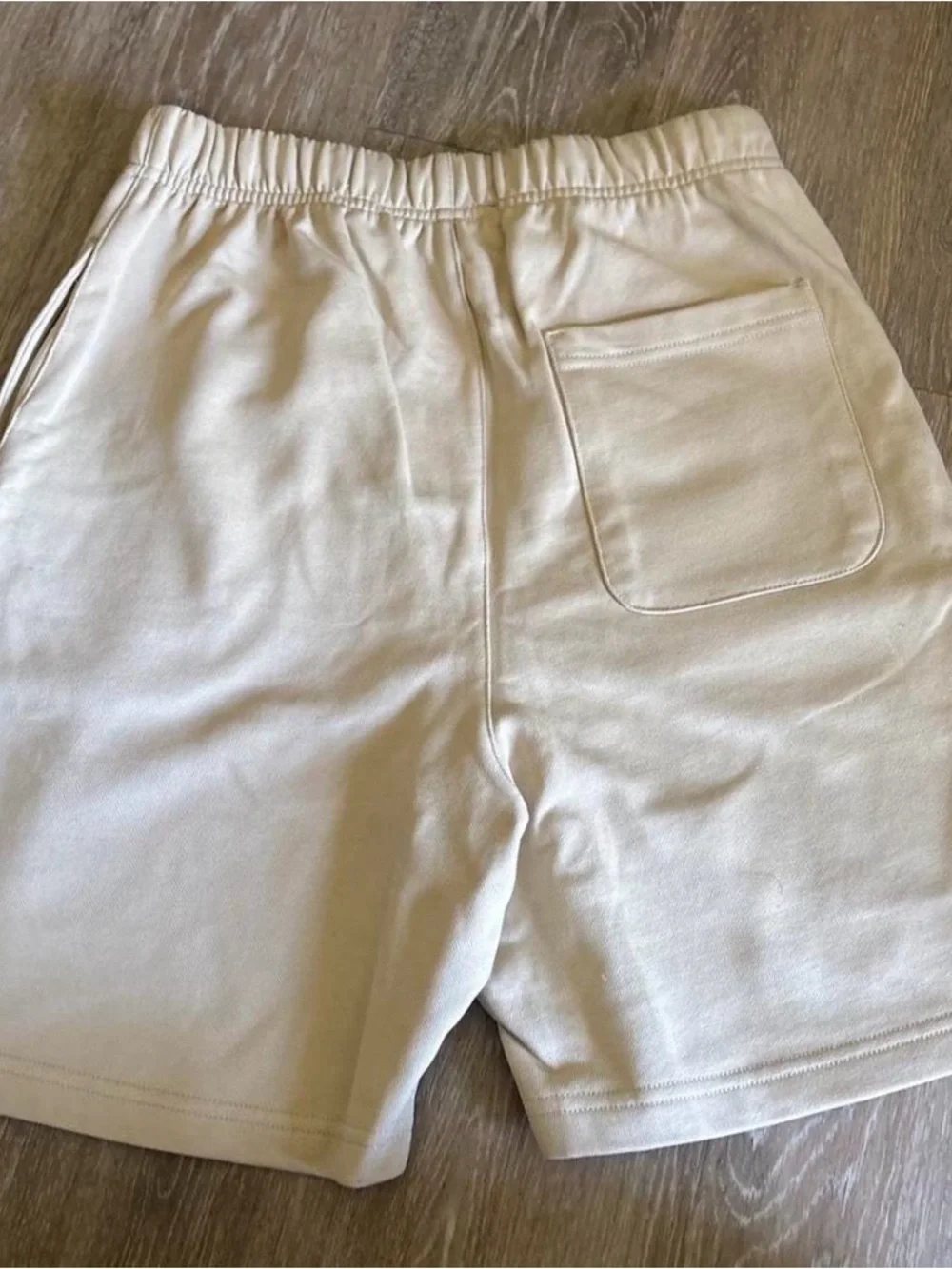 Fear of God ESSENTIALS Cream Drawstring Athletic Shorts